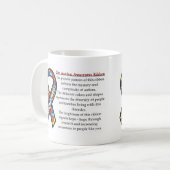 Mug Signification de ruban d'autisme (Devant gauche)