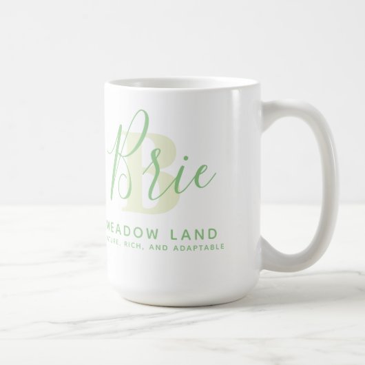 Mug Signification du nom de la brique et texte vert mo (Droite)