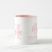 Mug Signification du nom Maia et monogramme en texte r (Centre)