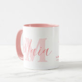 Mug Signification du nom Maia et monogramme en texte r (Devant gauche)
