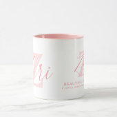 Mug Signification du nom Zuri et monogramme en texte r (Centre)