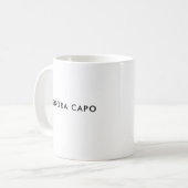 Mug Signora Capo | Dame du chef | Musique à café itali (Devant gauche)