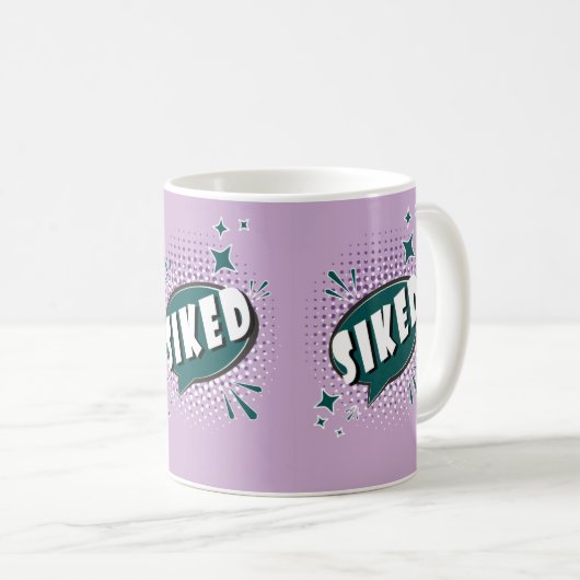 Mug SIKED Comic Speech Bubble Mème Drôle Lavande (Devant droit)