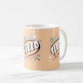 Mug SIKED Comic Speech Bubble Mème Drôle Peach (Devant droit)