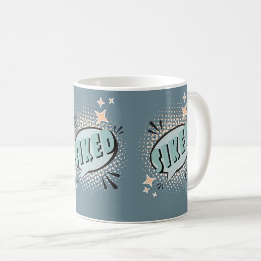 Mug SIKED Comic Speech Bubble Meme Funny Green (Devant droit)