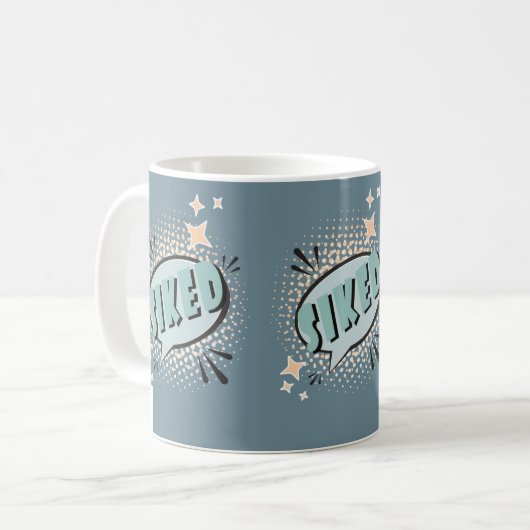 Mug SIKED Comic Speech Bubble Meme Funny Green (Devant gauche)
