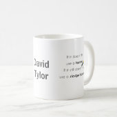 Mug S'il ne rentre pas, (Devant droit)