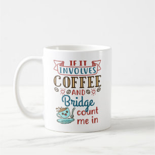 Mug S'il s'agit de café et de pont carte mignonne jeu