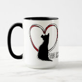 Mug S'il vous plaît Adoptez Ne pas Acheter ! | AMOUREU (Gauche)