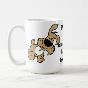 Mug S'il vous plaît, écorchez plus fort. Je suis dif