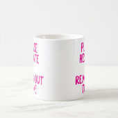 Mug "S'il vous plaît, hésite..." Drôle passif agressif (Centre)