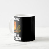 Mug S'il vous plaît mâcher plus silencieusement Design (Devant gauche)