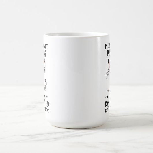 Mug S'Il Vous Plaît Ne Disturbe Pas Chat Sarcasm Funny (Centre)