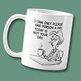 Mug S'Il Vous Plaît Une, Drôle Bureau Sarcastique Dame