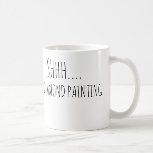 Mug Silence, je fais du diamond painting (Droite)