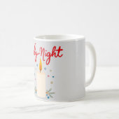 Mug Silent night, glowing bright. (Devant droit)