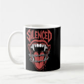Mug Silent Scream Mouth Illustration (Gauche)