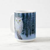 Mug Silent Watch - Northern Winter Woods Grey Owl (Devant gauche)