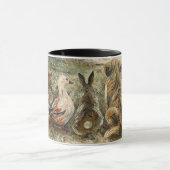 Mug Silent Watching Whimsical Farmhouse Animals  (Centre)