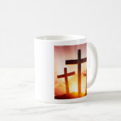 Mug Silhouette à trois croix | Religieux (Devant droit)