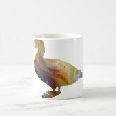 Mug Silhouette abstraite de canard d'Eider (Centre)