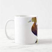 Mug Silhouette abstraite de canard d'Eider (Gauche)