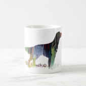 Mug Silhouette abstraite de poseur anglais (Centre)