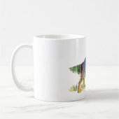 Mug Silhouette abstraite de poseur anglais (Gauche)