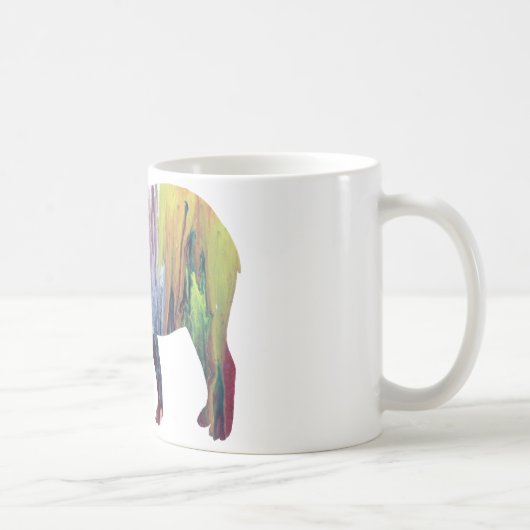 Mug Silhouette abstraite de tapir (Droite)