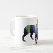 Mug Silhouette abstraite d'épagneul de Bretagne (Devant gauche)