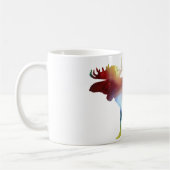 Mug Silhouette abstraite d'orignaux (Gauche)