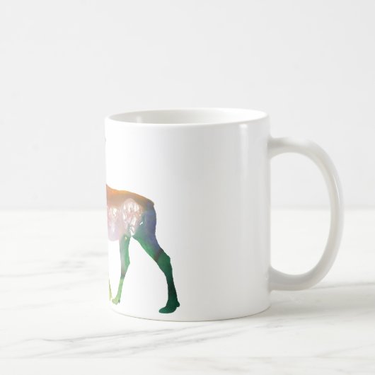 Mug Silhouette abstraite d'orignaux (Droite)