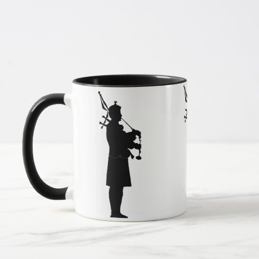 Mug Silhouette Bagpiper (Gauche)