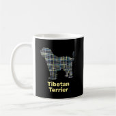 Mug Silhouette Chien Tibétain Terrier Noir (Gauche)
