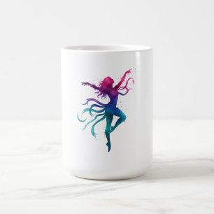 Mug Silhouette colorée - Aquarelle vive E