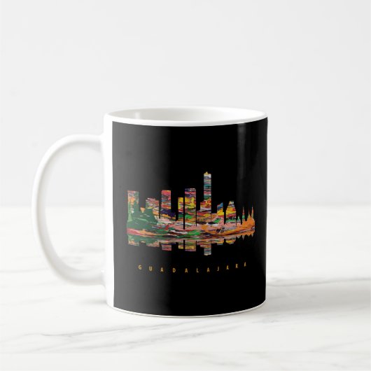 Mug Silhouette colorée de Guadalajara (Gauche)