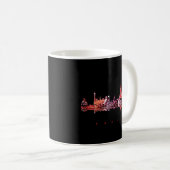 Mug Silhouette colorée de Paris (Devant droit)