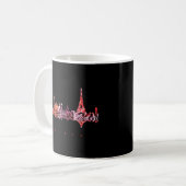 Mug Silhouette colorée de Paris (Devant gauche)