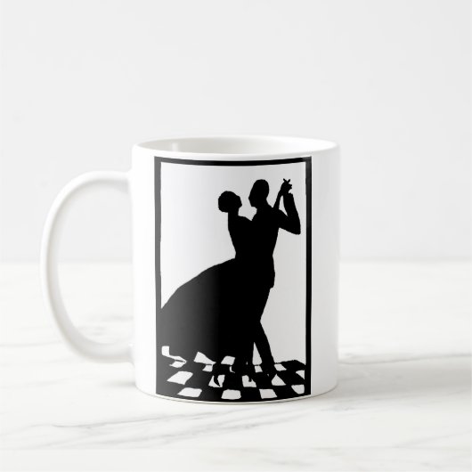 Mug silhouette couple dancing in the dark (Gauche)