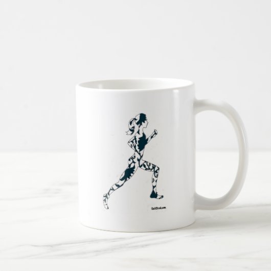 Mug Silhouette courante - florale (Droite)