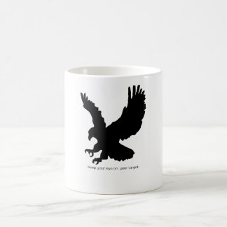 Mug Silhouette d'aigle Motivation Gardez Votre Œil sur