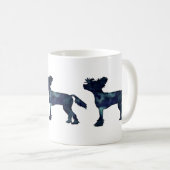 Mug Silhouette d'aquarelle noire de Chine (Devant droit)