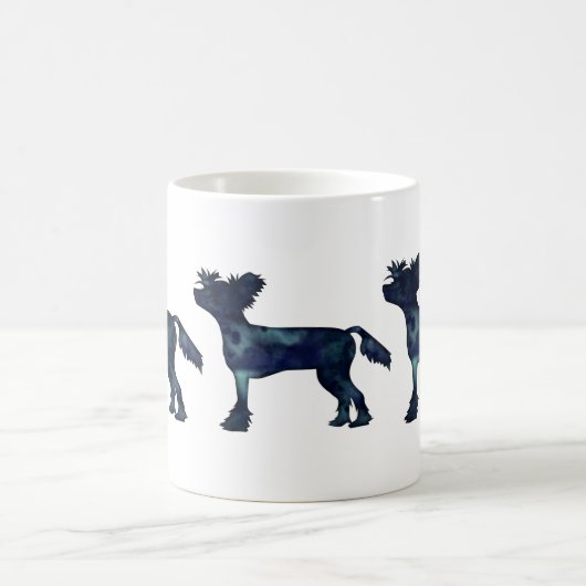 Mug Silhouette d'aquarelle noire de Chine (Centre)