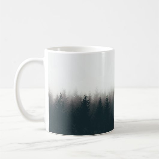 MUG SILHOUETTE D'ARBRES COUVERTS DE BROUILLES (Gauche)