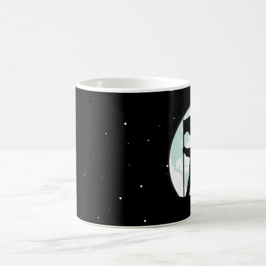 Mug Silhouette d'astronaute (Centre)