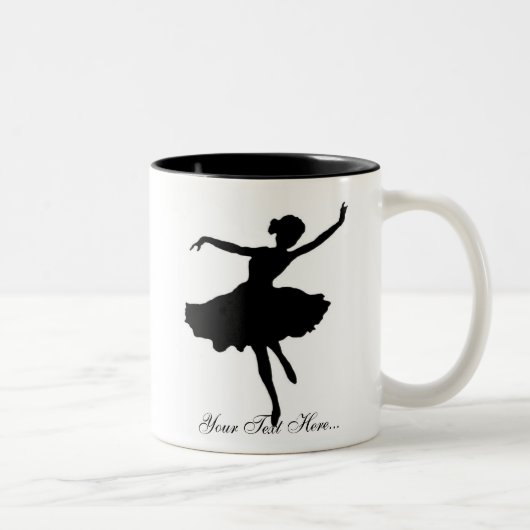 Mug "Silhouette de Ballerine" (Droit)