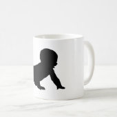 Mug Silhouette de bébé (Devant droit)