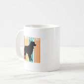 Mug Silhouette de berger australien rétro (Devant gauche)