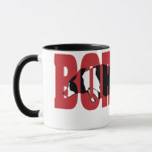 Mug Silhouette de border collie, sautant (Gauche)