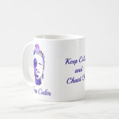 Mug Silhouette de bouddha de motivation dessinée à la  (Devant gauche)